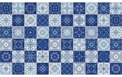 Immagine prodotto di Adesivi murali effetto piastrelle per cucina e bagno – 60 adesivi in stile boho di TIALOC – 60 adesivi, 10 x 10 cm