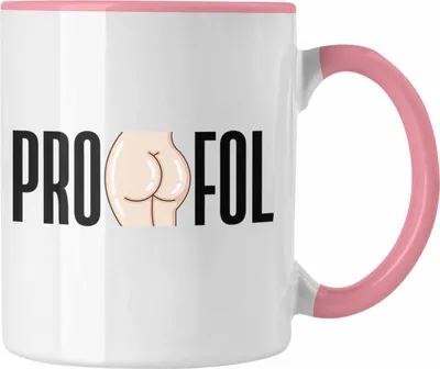 Produktbild von Trendation - Propofol Tasse Geschenk Krankenschwester Anästhesie Anästhesietechnische Assistentin (Rosa)