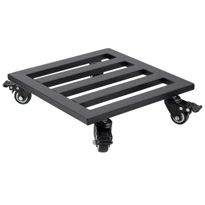 Produktbild von Pflanzenroller,Metall Pflanzenroller,Pflanzenroller 30x30x8cm,Großer Pflanzgefäßständer mit Rollen für den Außen und Innenbereich, Tragfähigkeit 100kg