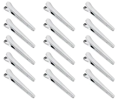 Obrázek produktu pro 15 kusů sponek z nerezové oceli pro uzavírání sáčků, svorky pro uzavírání sáčků, kleště pro potraviny, sponky pro uzavírání sáčků do kuchyně, pro