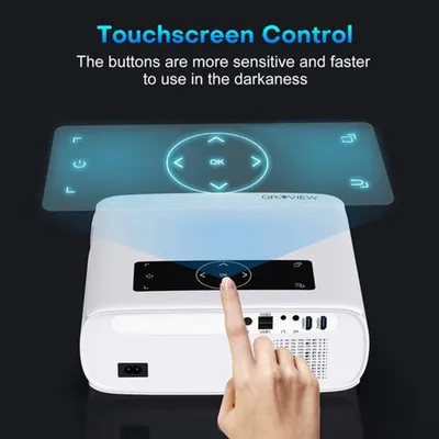 Zdjęcie produktu dla Projektor Beamer 4K WiFi - 15000 lumenów, natywna rozdzielczość 1080P Full HD, projektor do kina domowego