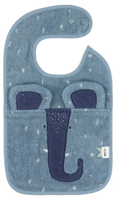 Produktbild von Trixie Baby Lätzchen Mrs. Elephant - Baumwolle - Blau - Verstellbar