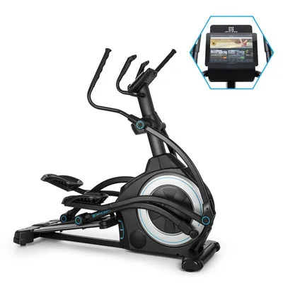 Obrázok produktu pre Capital Sports Helix Series orbitálny crossový trenažér pre domácnosť, eliptický trenažér s Bluetooth crossovým stepperom, magnetický brzdový systém s 32 úrovňami, integrácia aplikácie (Kinomap)
