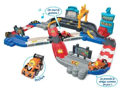 Image de VTech Tut Tut Bolides Super Circuit Racing avec Eliott Top Pilote - Multicolore