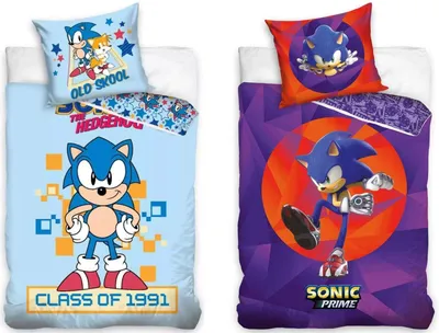 Produktbild von Sonic the Hedgehog - Wende-Bettwäsche im Doppelpack, 135x200 & 80x80