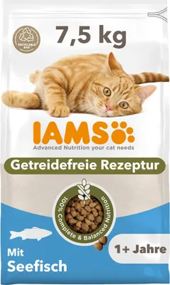 Productafbeelding van IAMS droogvoer, glutenvrij met vis, voor katten vanaf 1 jaar, 7,5 kg
