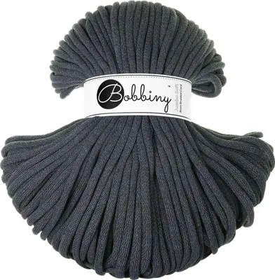 Zdjęcie produktu dla Bobbiny Jumbo 8 mm 100 m Charcoal Sznurek
