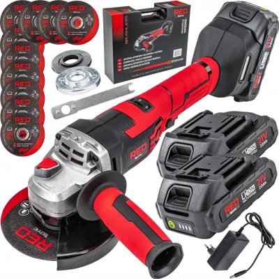 Produktbild von Akku-Winkelschleifer 21V 125Mm 2X2000Mah 10000Rpm Bürstenlos