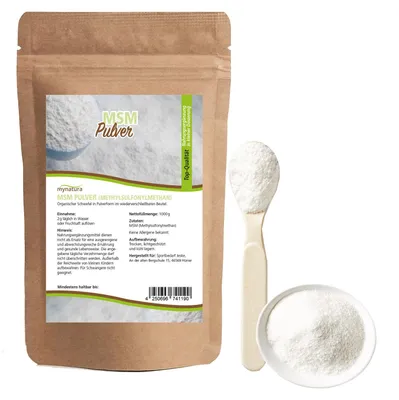Produktbild von Mynatura MSM Pulver – (1000g) - 2 Beutel