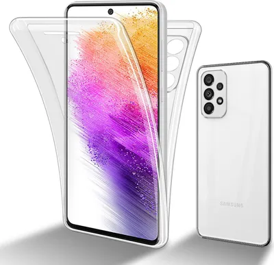 Produktbild von Cadorabo Schutzhülle für Samsung Galaxy A73 5G Hülle in Transparent 360° Etui Full Body Handyhülle Cover Case