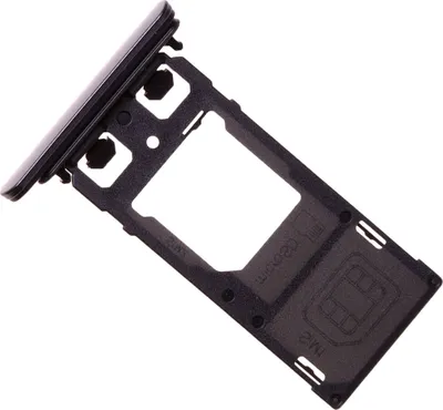 Produktbild von Sony Xperia X Performance (F8132) Dual SIM Kartenhalter und Micro-SD Card Fach, Original Ersatzteil, Schwarz