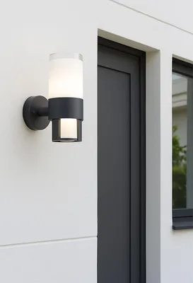 Produktbild von NCC-Licht LED Außenleuchte Wandlampe Nexa Grau 22,5cm IP44 12,2W 1050lm warmweiß 3000K