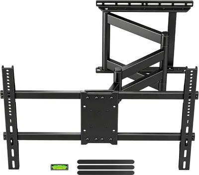 Immagine prodotto di Supporto a muro per TV, braccio lungo, per schermi da 32-75 pollici - Inclinabile, rotante e completamente regolabile - Supporta un peso fino a 45 kg - Angolazione regolabile - Braccio estensibile da 740 mm
