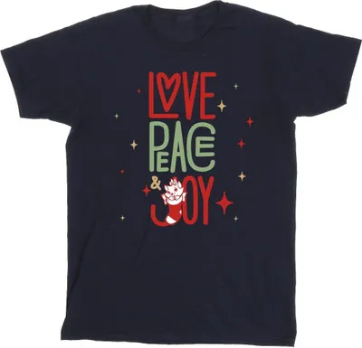 Produktbild von Disney - "The Aristocats Love Peace Joy" T-Shirt für Herren BI11866 (XL) (Marineblau)