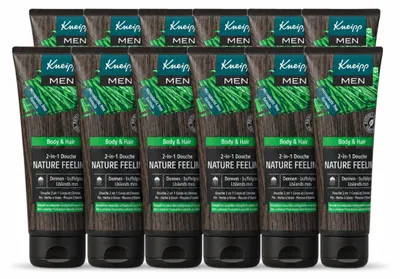 Produktbild von 12 x Kneipp Men 2-in-1 Duschgel Nature Feeling - 200 ml - Vorteilspackung - 12 Stücke