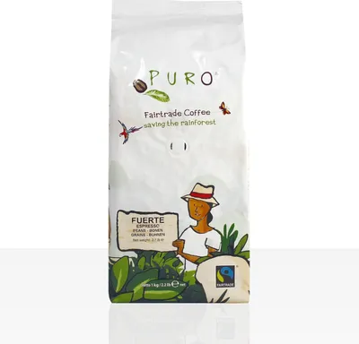 Produktbild von Miko Puro Fuerte Fairtrade - 1kg Espresso Kaffeebohnen