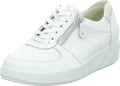 Produktbild von Waldläufer K-Lili Sneaker, Hirschleder, weiss silber, Schnür. und Reißverschluss, Weite K 622003-200-663 38 1/2