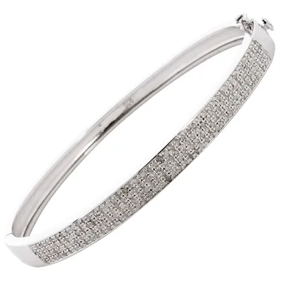Produktbild von Diamant Armreif Silber 925 Diamanten 2.0ct