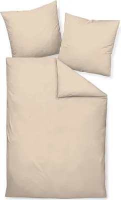 Produktbild von Janine  Mako-Satin Bettwäsche Colors 200x200+2x80x80cm, Farbe sand AL