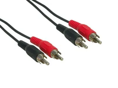 Produktbild von e+p B 33, 2 x RCA, Männlich, 2 x RCA, Männlich, 1,5 m, Schwarz