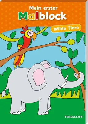 Produktbild von Mein erster Malblock Wilde Tiere: Malen für Kinder ab 4 Jahren (Malbücher und -blöcke)