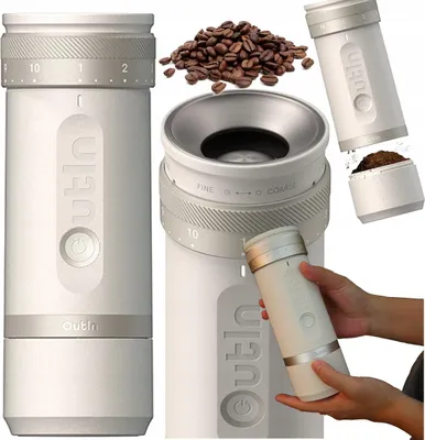 Zdjęcie produktu dla Outin OTCG-01-SW, Młynek, 25 g, Stal nierdzewna, Biały, sandstone white, Aluminium, Plastik, Silikon
