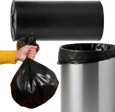 Obrázek produktu pro Černé pytle na odpadky 35L, UNIVERZÁLNÍ, ODOLNÉ, ideální do koše - 50 KUSŮ