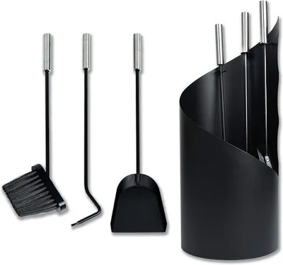 Produktbild von Set von 4 Kaminwerkzeugen mit Ständer für Innenkamine