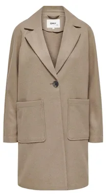Produktbild von ONLY Women's ONLNEWVICTORIA Life Coat CC OTW Mantel, Simply Taupe/Detail:Melange