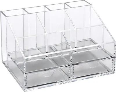 Produktbild von Famanu Büro-Organizer mit 9 Fächern und 2 Schubladen - Transparent