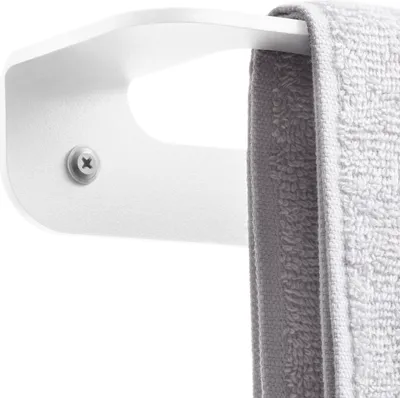 Produktbild von HOLZBRINK Handtuchhalter Bad Wandmontage, Handtuchstange Weiss, Single 45x8x5 cm, 1 Stück, HLW-450-9016