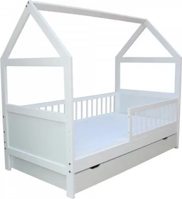 Immagine prodotto di Casetta letto per bambini - 140 x 70 cm - legno massiccio di abete rosso