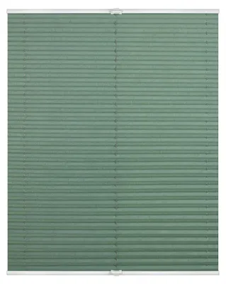 Produktbild von Lichtblick Plissee blickdicht ohne Bohren Klemmbar Salbei 95 cm x 130 cm (B x L)