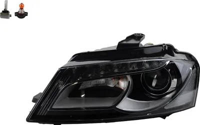 Produktbild von Scheinwerfer + Blinkersockel passend für Audi A3 8P Links + Leuchtmittel Johns