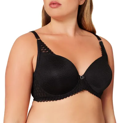 Produktbild von Triumph Aura Spotlight, Weicher Becher, Schwarz, Bügel, Muster, Weiblich, Rücken