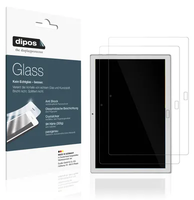 Produktbild von 2x Schutzfolie für Feonal 118 - Anti-Shock 9H Folie dipos Glass Kunststoffglas
