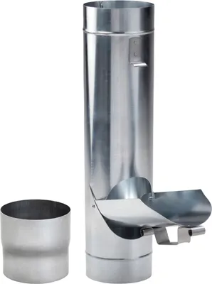 Produktbild von Regenrohrklappe Fallrohrklappe Zink DN 60 - 120 mit Adapter