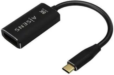 Imagen del producto de AISENS A109-0690, 0,15 m, USB Tipo-C, DisplayPort, Conector macho, Conector hembra, Recto