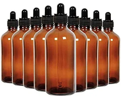 Zdjęcie produktu dla Butelki bursztynowe szklane zakraplacz olejek 120ML zestaw 16 szt