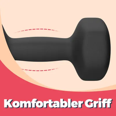 Produktbild von SONGMICS Hanteln, 2er Set, 2 x 8 kg, Hantelset, Kurzhanteln, Hexagon, Neopren-Beschichtung, Krafttraining, Workout, Fitnesstraining, für Zuhause
