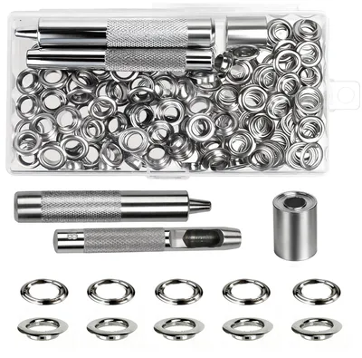 Immagine prodotto di SolidKeus - Kit di 100 pezzi, set di occhielli da 8 mm