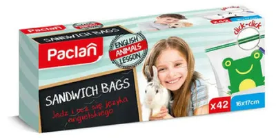 Produktbild von Paclan Ziplock-Lunchbeutel 42 Stück 137135