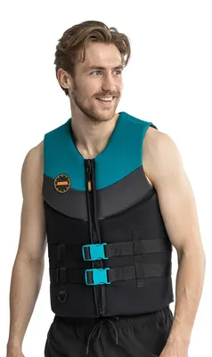 Produktbild von Jobe Neopren Schwimmweste Herren Real Teal Vest Men Prallschutz Wasserski - Groesse: S