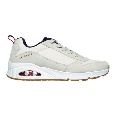 Produktbild von Skechers Uno, Herren Leder Sneakers, Sportschuhe in offwhite, Air Cooled Memory Foam Fußbett, Skech-Air-Laufsohle