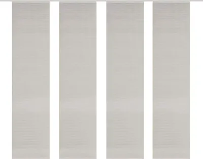 Zdjęcie produktu dla Zestaw 4 zasłon przesuwnych ROM - Półprzezroczyste - Wysokość 260 cm - Kolor taupe