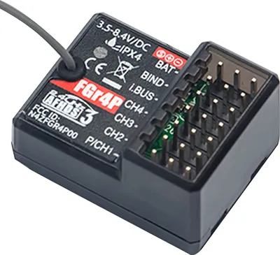 Produktbild von FlySky FGR4P 2,4 GHz 4CH AFHDS 3 RC Empf?nger PWM / PPM / I.bus / S.bus Ausgang fš¹r FSG4P Sender RC Car Boat