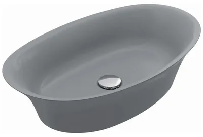 Produktbild von Treos Serie 735 Mineralguss Aufsatz-Waschbecken 60 x 36 cm