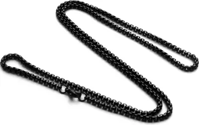Produktbild von Elegante Edelstahlkette Tadeas - Schwarz, 60cm, 2mm KP34754