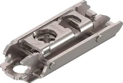 Produktbild von BLUM CLIP Exzenter Montageplatte gerade, Stahl, Schrauben, Distanz 0 mm