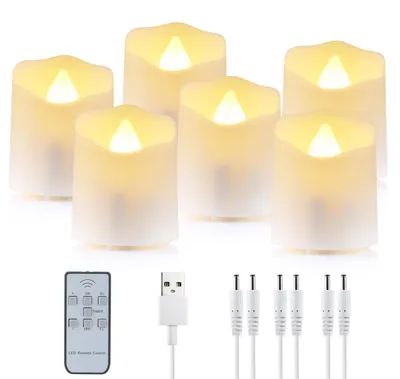 Produktbild von LED Kerzen mit Wiederaufladbarem Timer und Fernbedienung